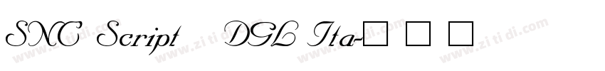 SNC Script   DGL Ita字体转换